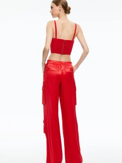 ADARA BUSTIER TOP + JOETTE LOW RISE CARGO PANT