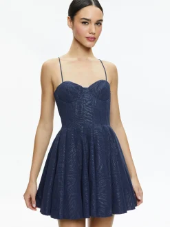 ADARA SPAGHETTI STRAP BUSTIER MINI DRESS
