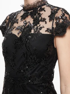 ALAINA EMBELLISHED LACE ROMPER