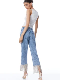 ALLEN EMBELLISHED NECK RIBBED TANK