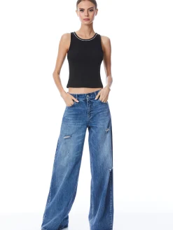 ALLEN EMBELLISHED NECK TANK TOP