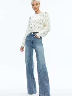 ALLENE CABLE KNIT CREWNECK