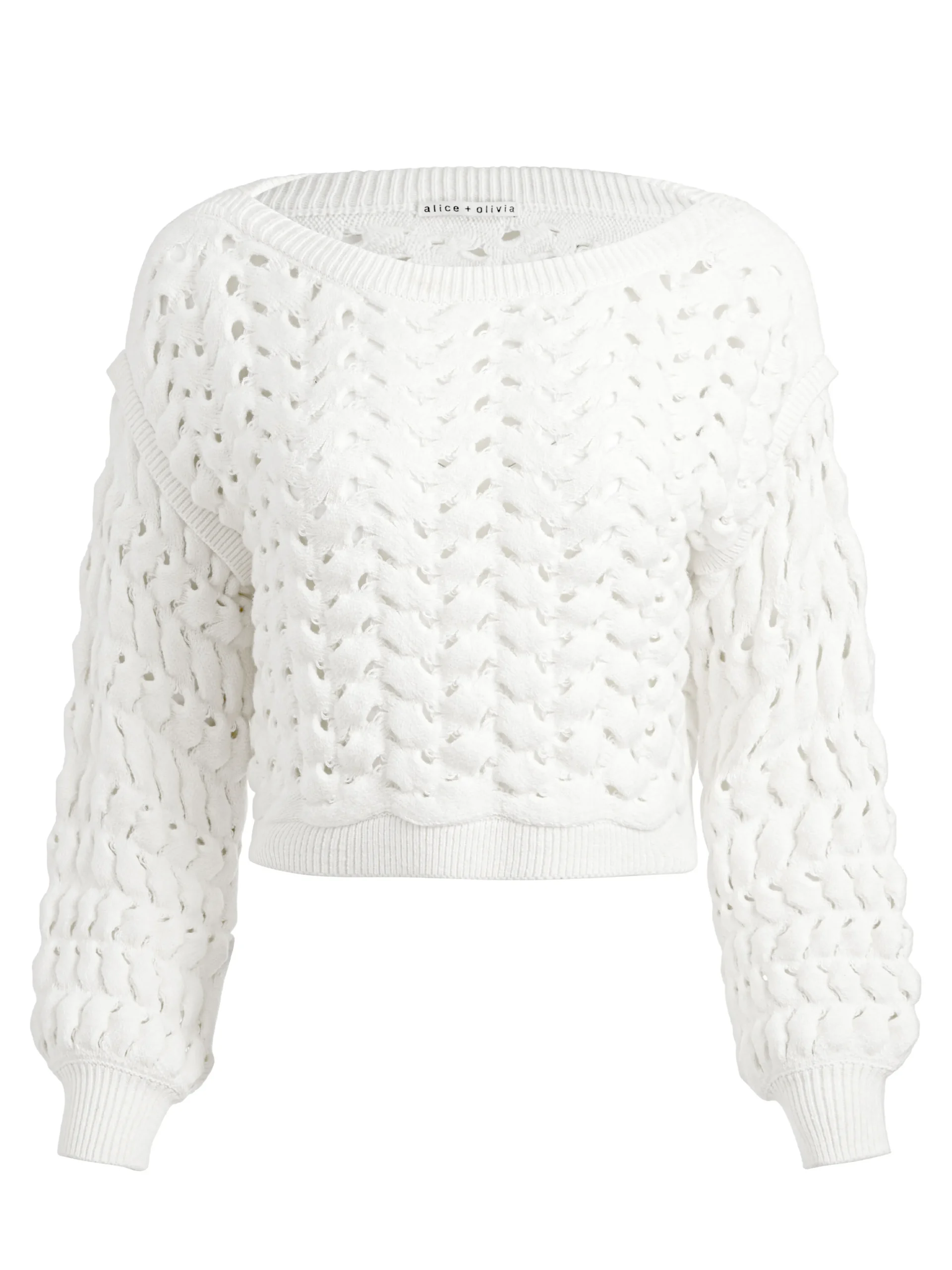 ALLENE CABLE KNIT CREWNECK