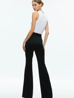 AMITY EMBELLISHED NECK CROPPED TANK