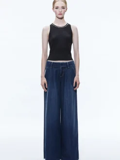 ANDERS LOW RISE PLEATED JEAN