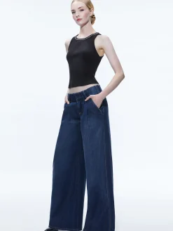 ANDERS LOW RISE PLEATED JEAN