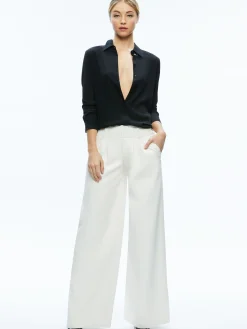 ANDERS VEGAN LEATHER LOW RISE PANT