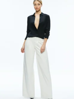 ANDERS VEGAN LEATHER LOW RISE PANT