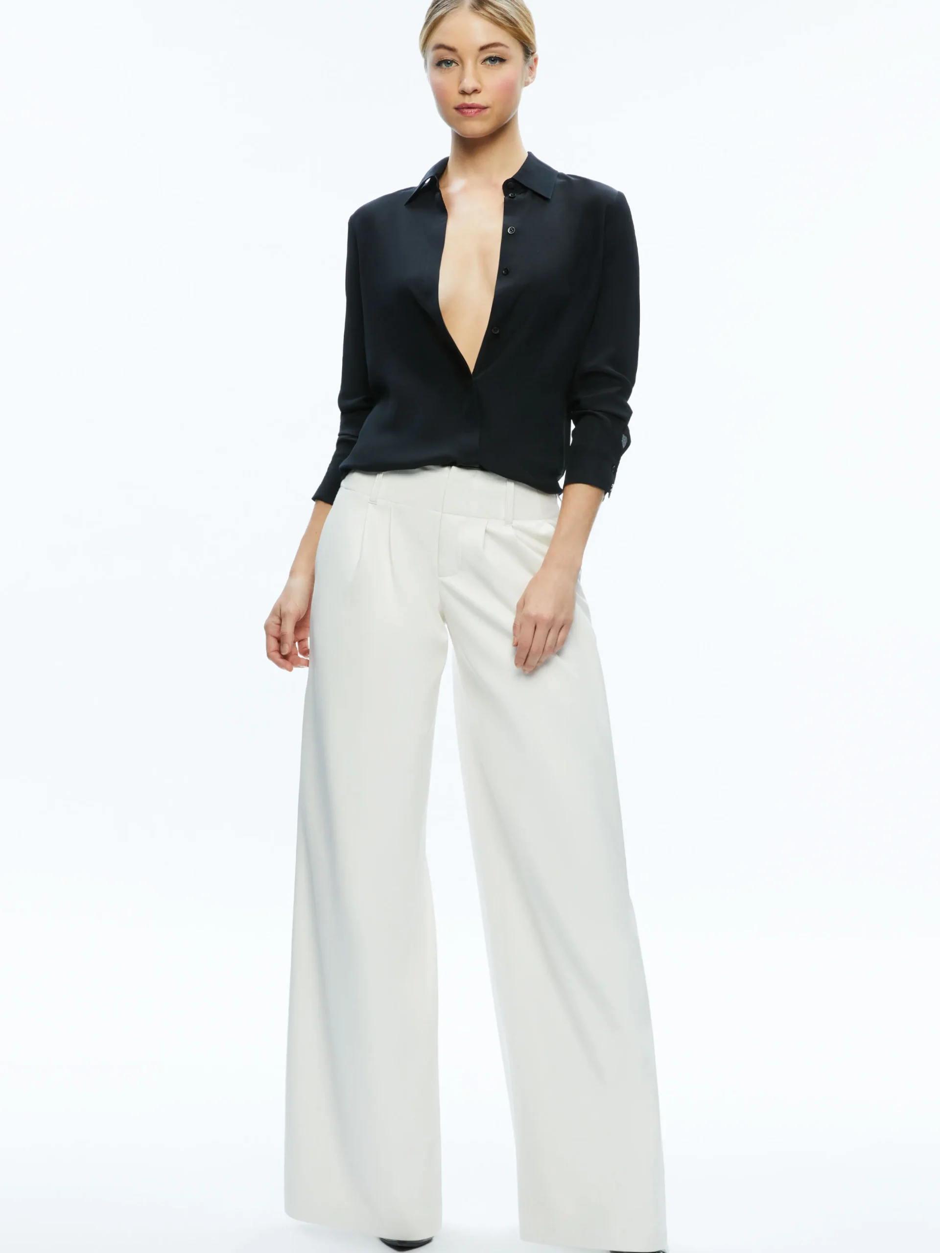 ANDERS VEGAN LEATHER LOW RISE PANT