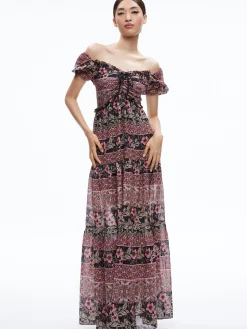 ANDREA PUFF SLEEVE MAXI DRESS