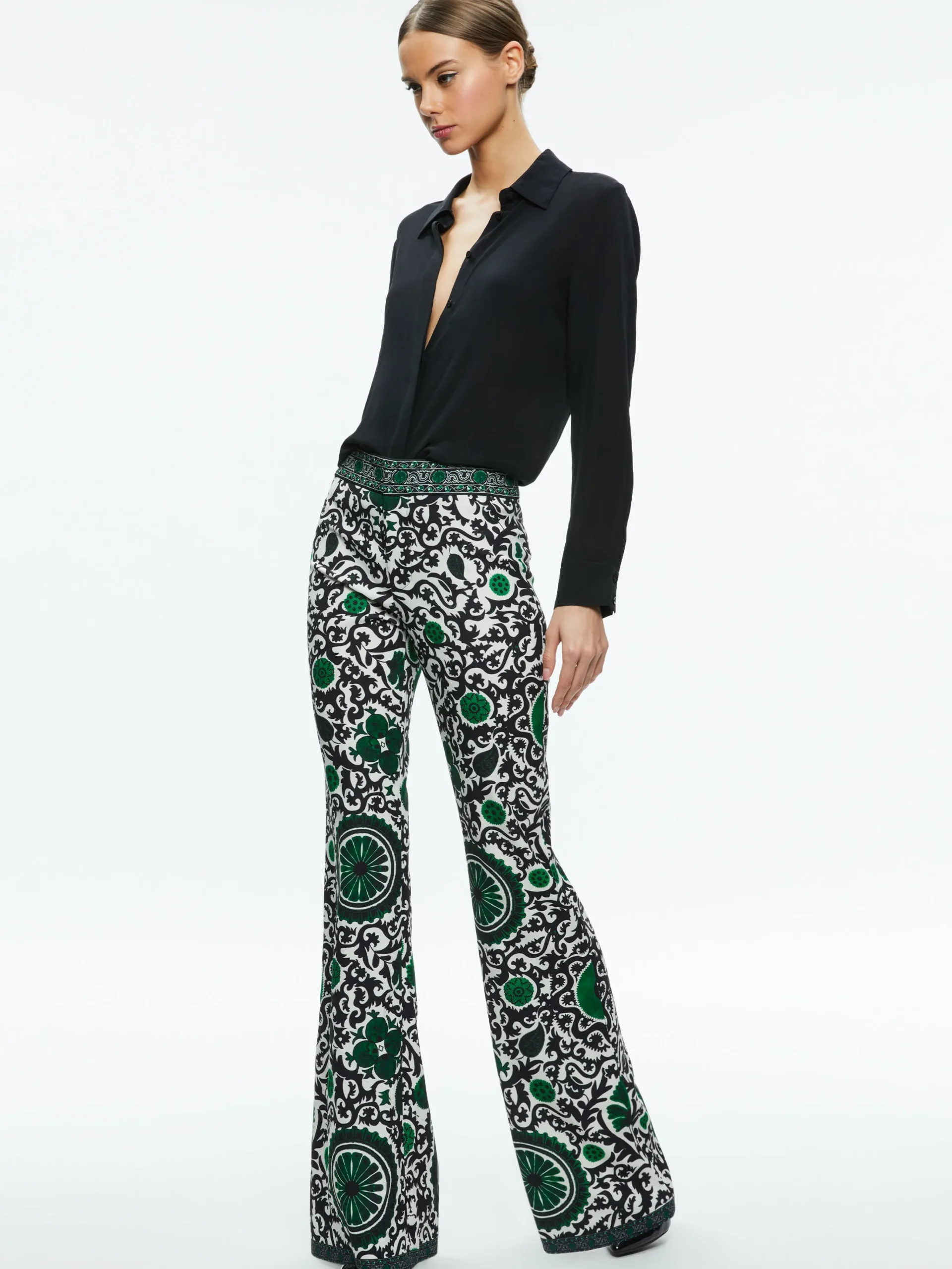 ANDREW HIGH WAISTED BOOTCUT SLIM PANT