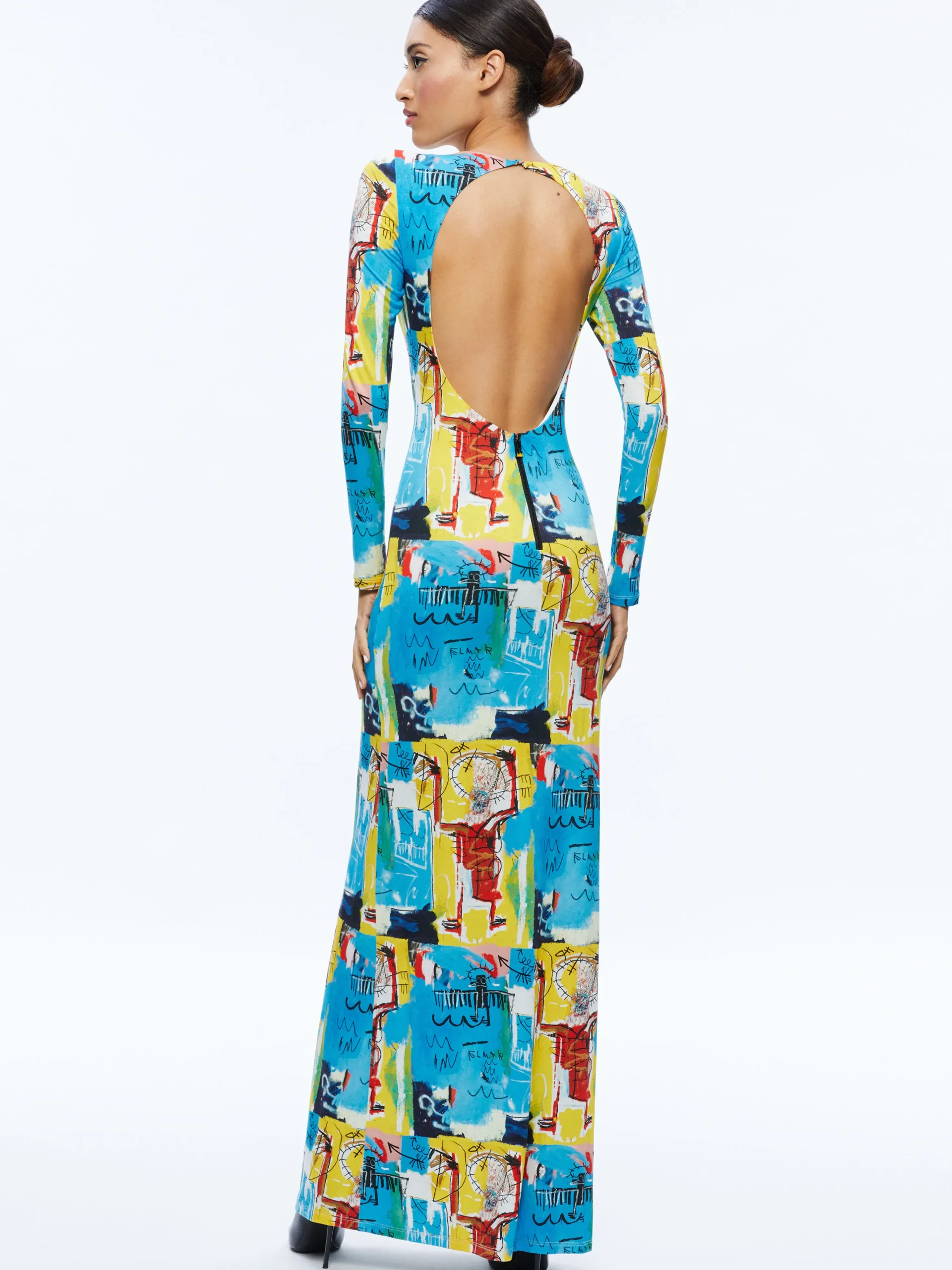 A+O X BASQUIAT DELORA MAXI DRESS