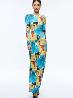 A+O X BASQUIAT DELORA MAXI DRESS