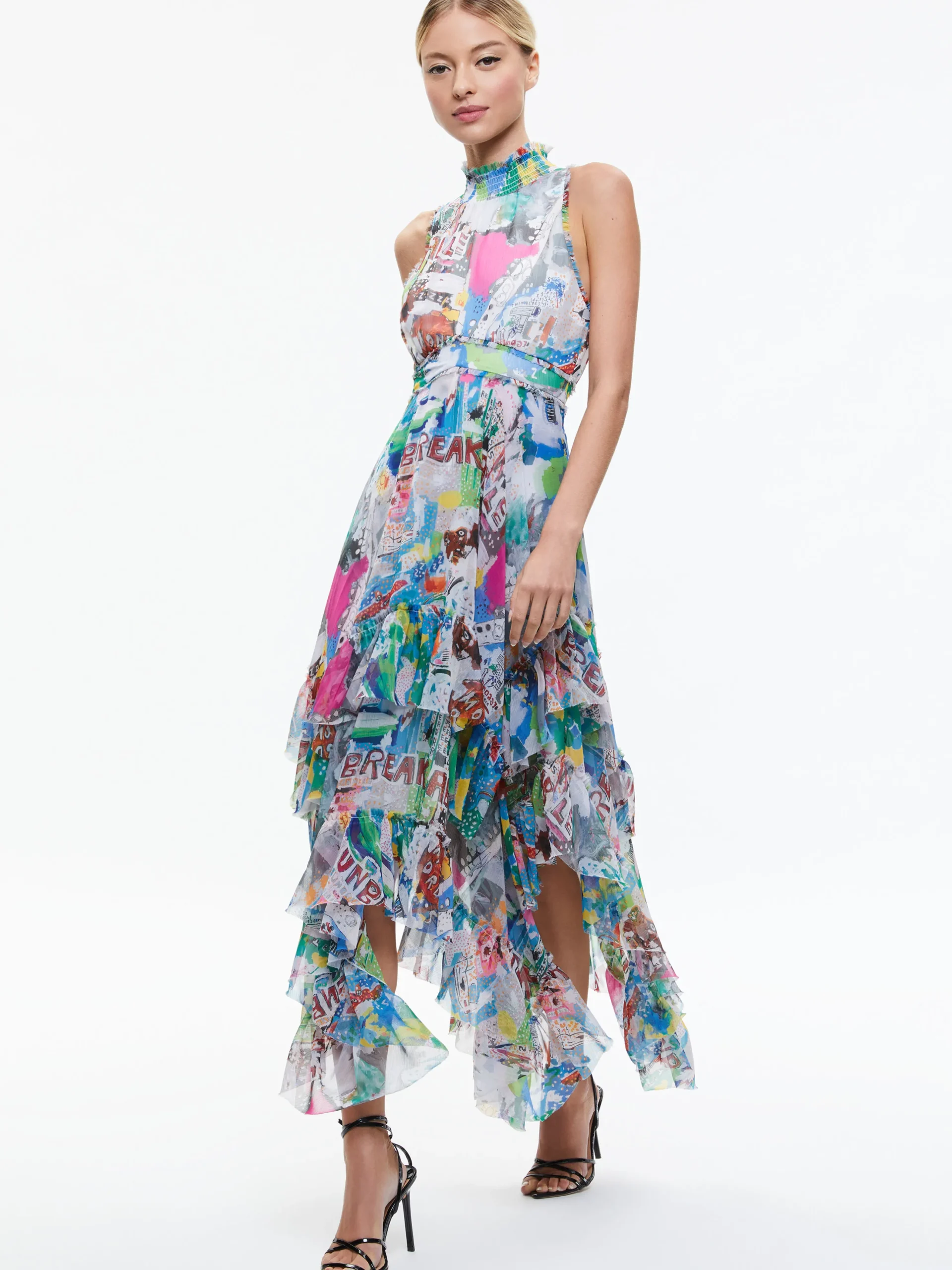 A+O X BASQUIAT EVELYN MAXI DRESS