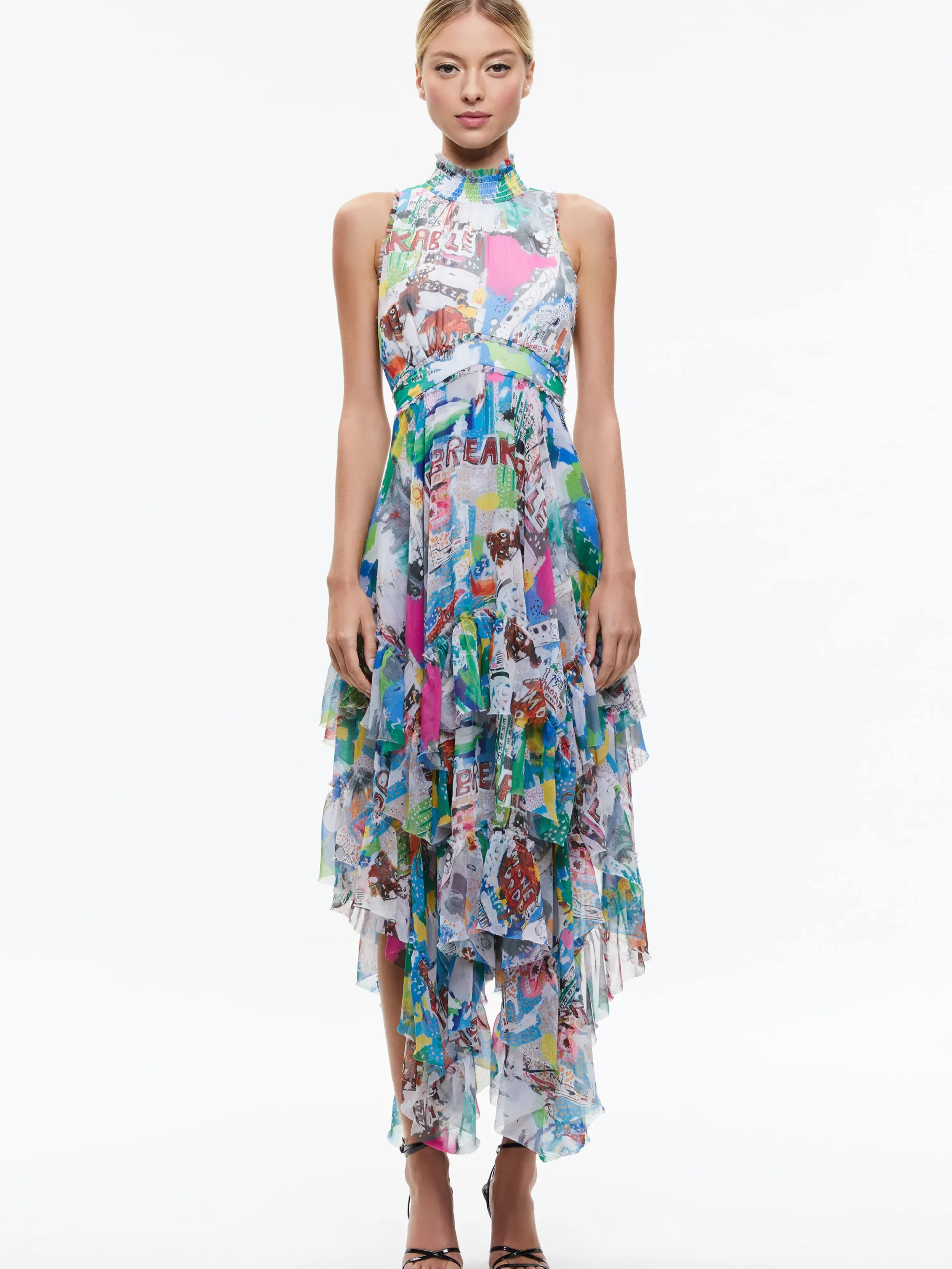 A+O X BASQUIAT EVELYN MAXI DRESS