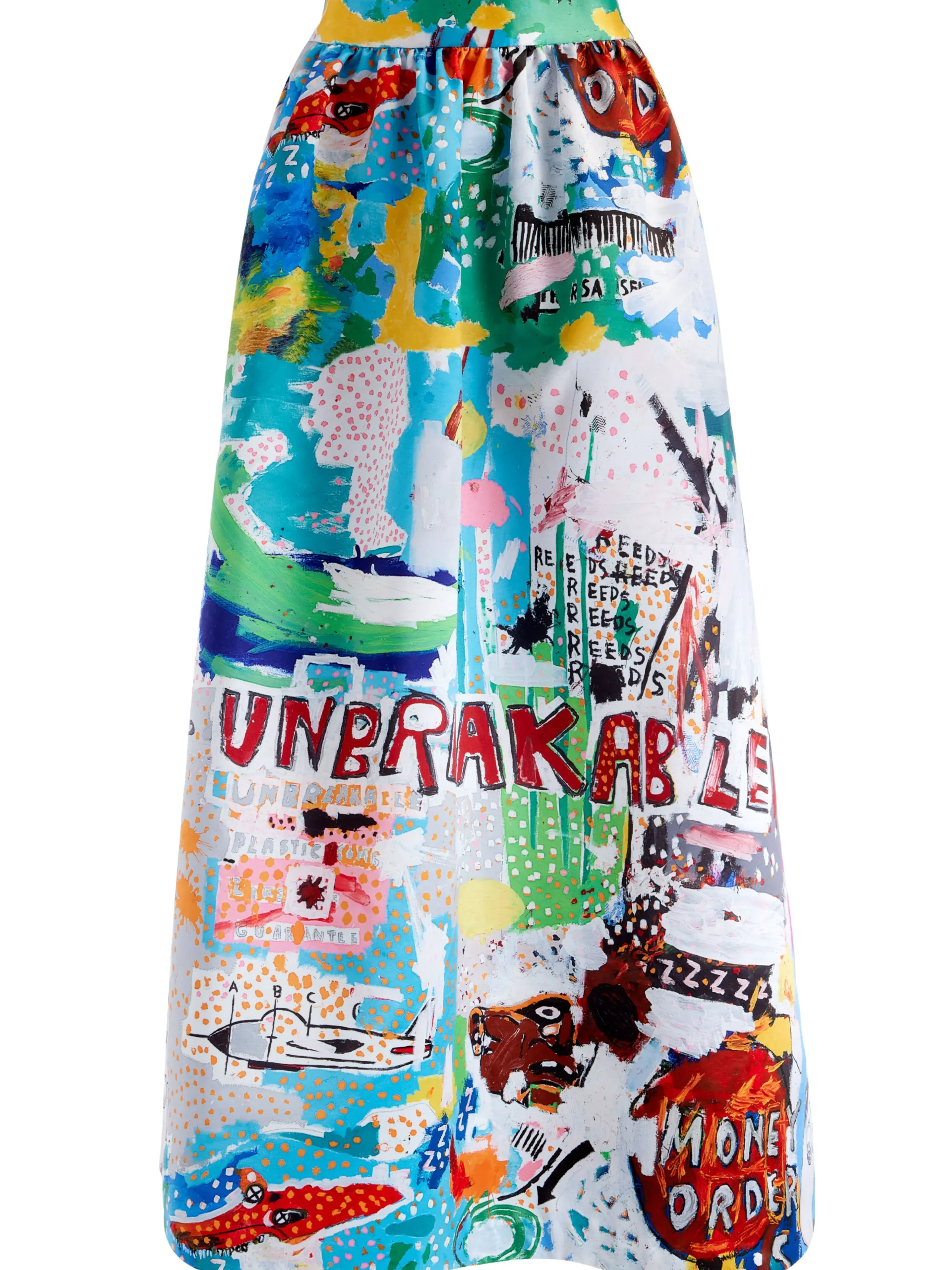 A+O X BASQUIAT TINA TEA LENGTH SKIRT