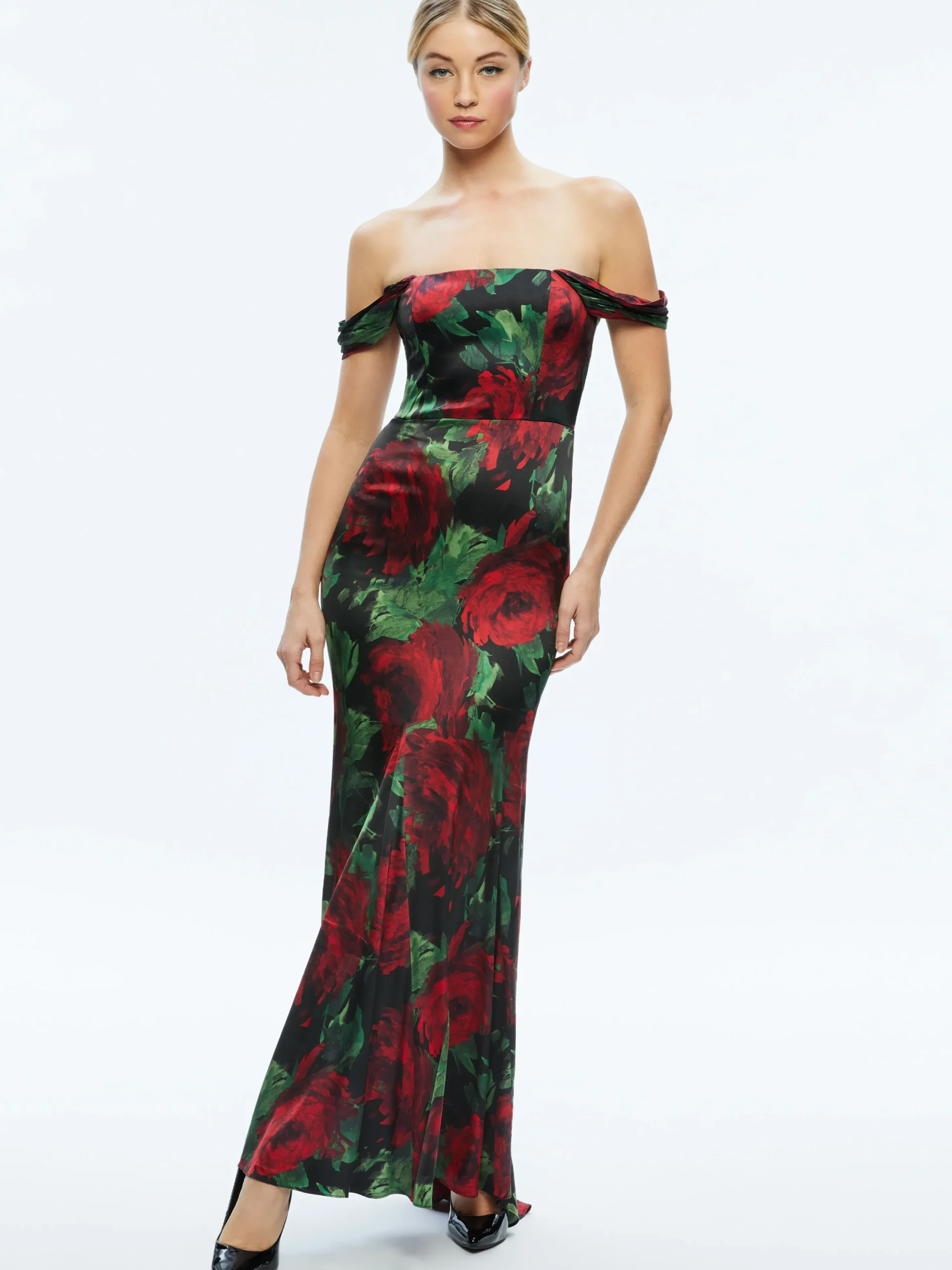 ARZA OFF SHOULDER MAXI DRESS
