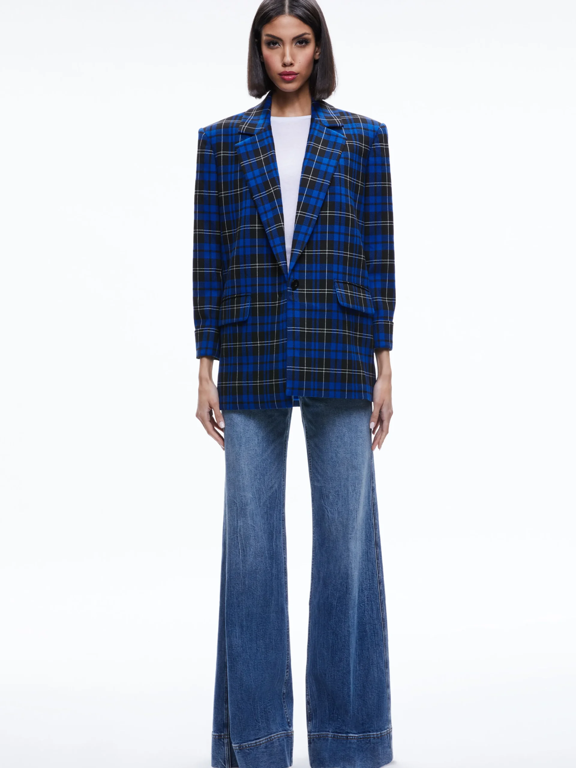 ASHLEY OVERSIZED BLAZER + MAEVE MIDI SLIP SKIRT