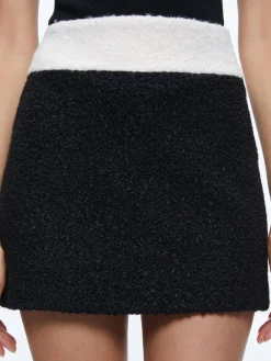 BAILEY FUZZY KNIT MINI SKIRT