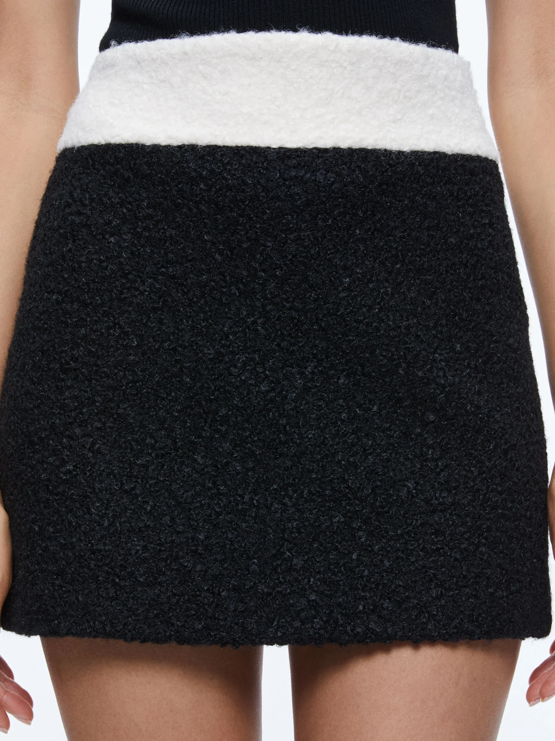 BAILEY FUZZY KNIT MINI SKIRT