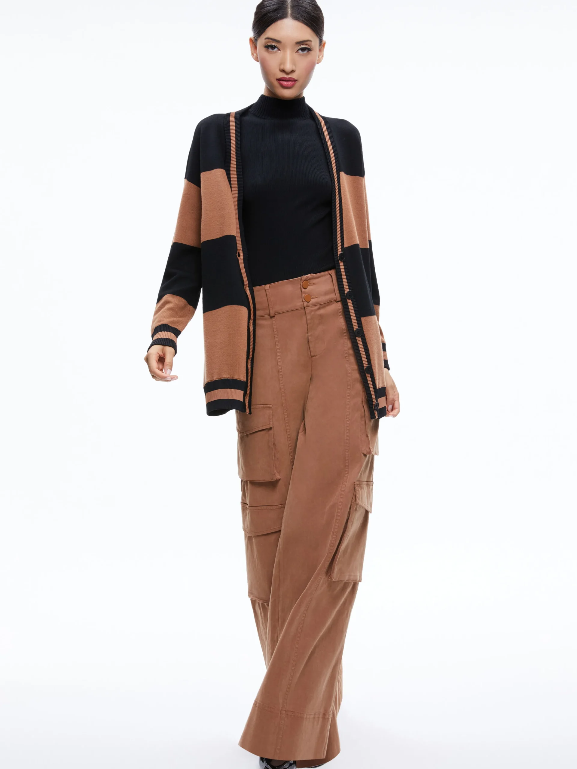 BARRY OVERSIZED V-NECK CARDIGAN