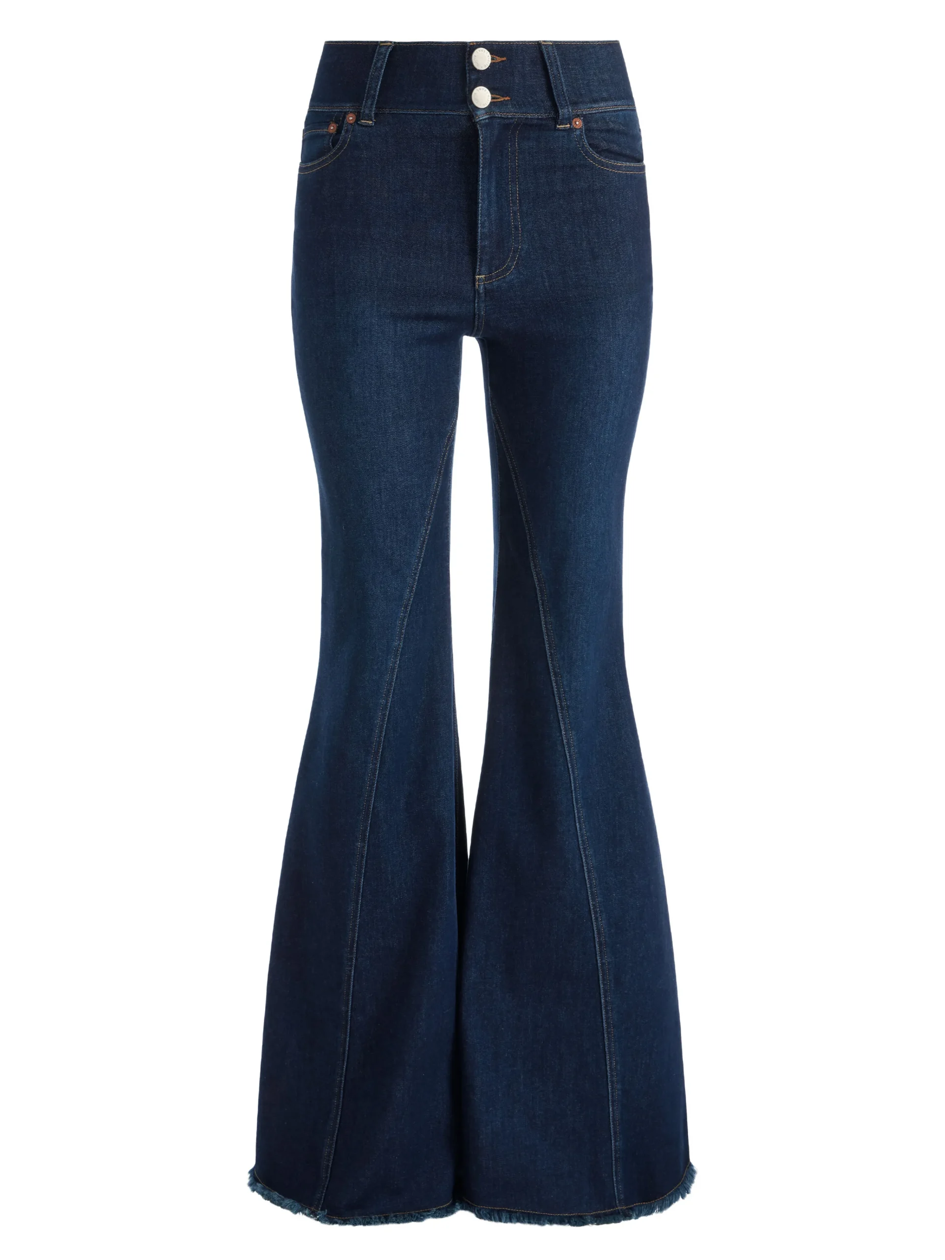 BEAUTIFUL HIGH RISE RUFFLE HEM JEAN