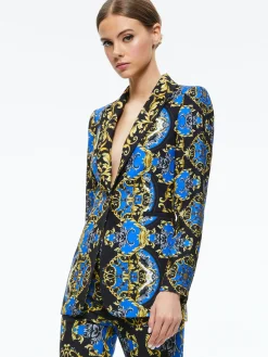 BREANN FITTED BLAZER + TEENY FIT FLARE BOOTCUT PANT