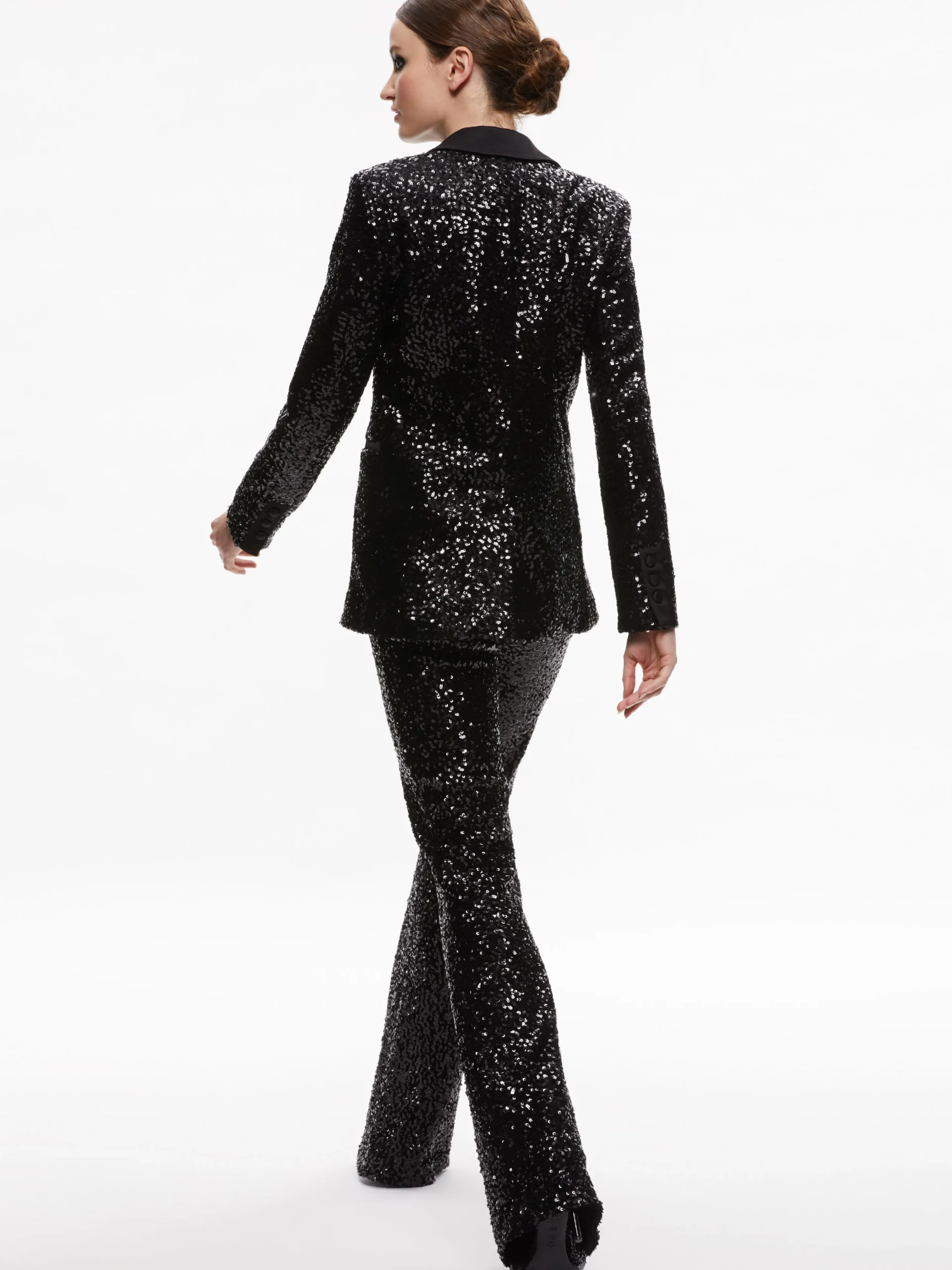 BREANN SEQUIN FITTED BLAZER