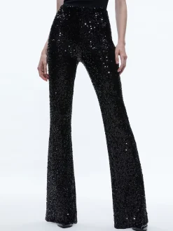 BREANN SEQUIN FITTED BLAZER + LARA SEQUIN BOOTCUT PANT