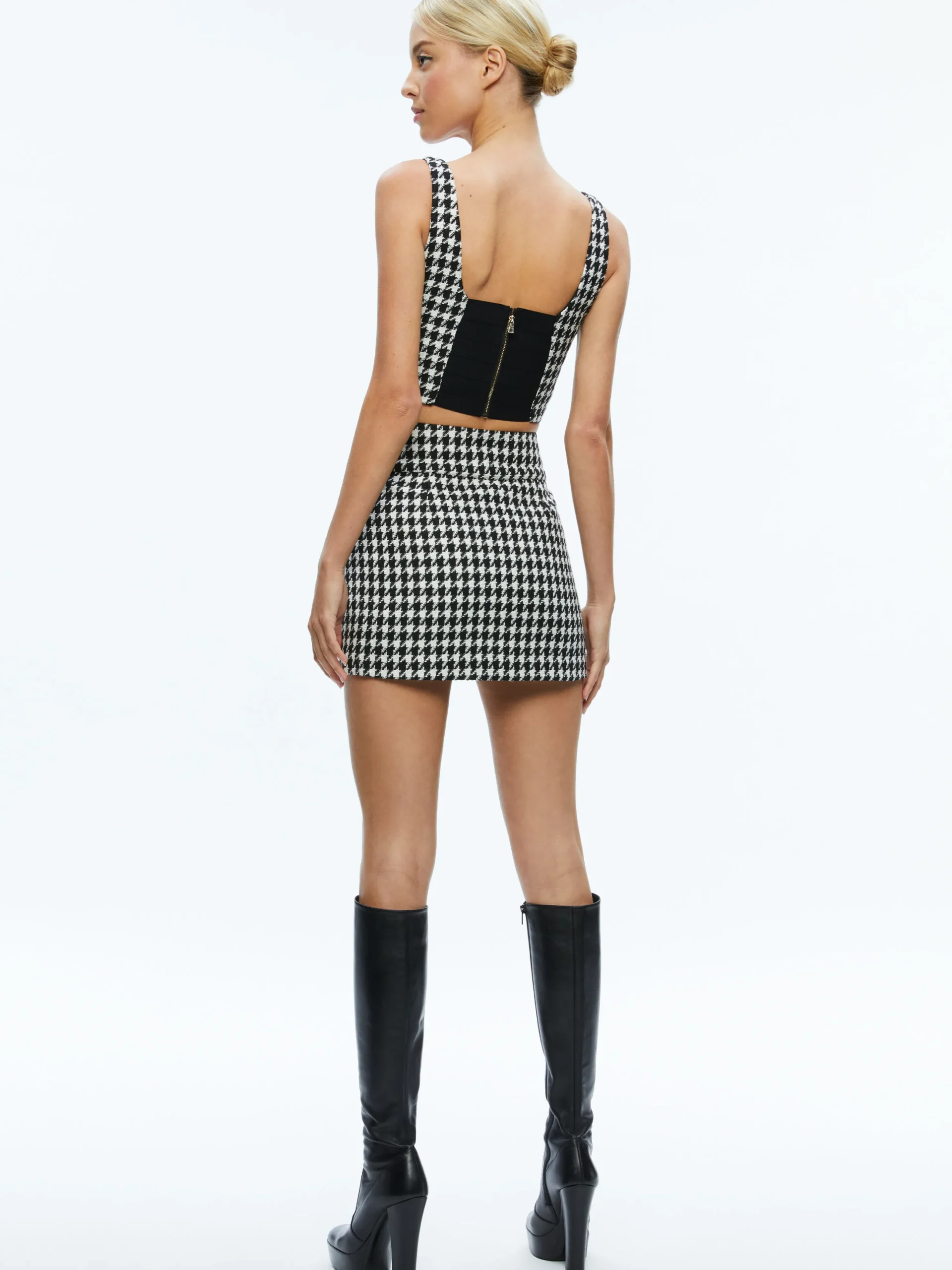 BRESLIN CORSET TOP + DONALD SIDE BUTTON SKIRT