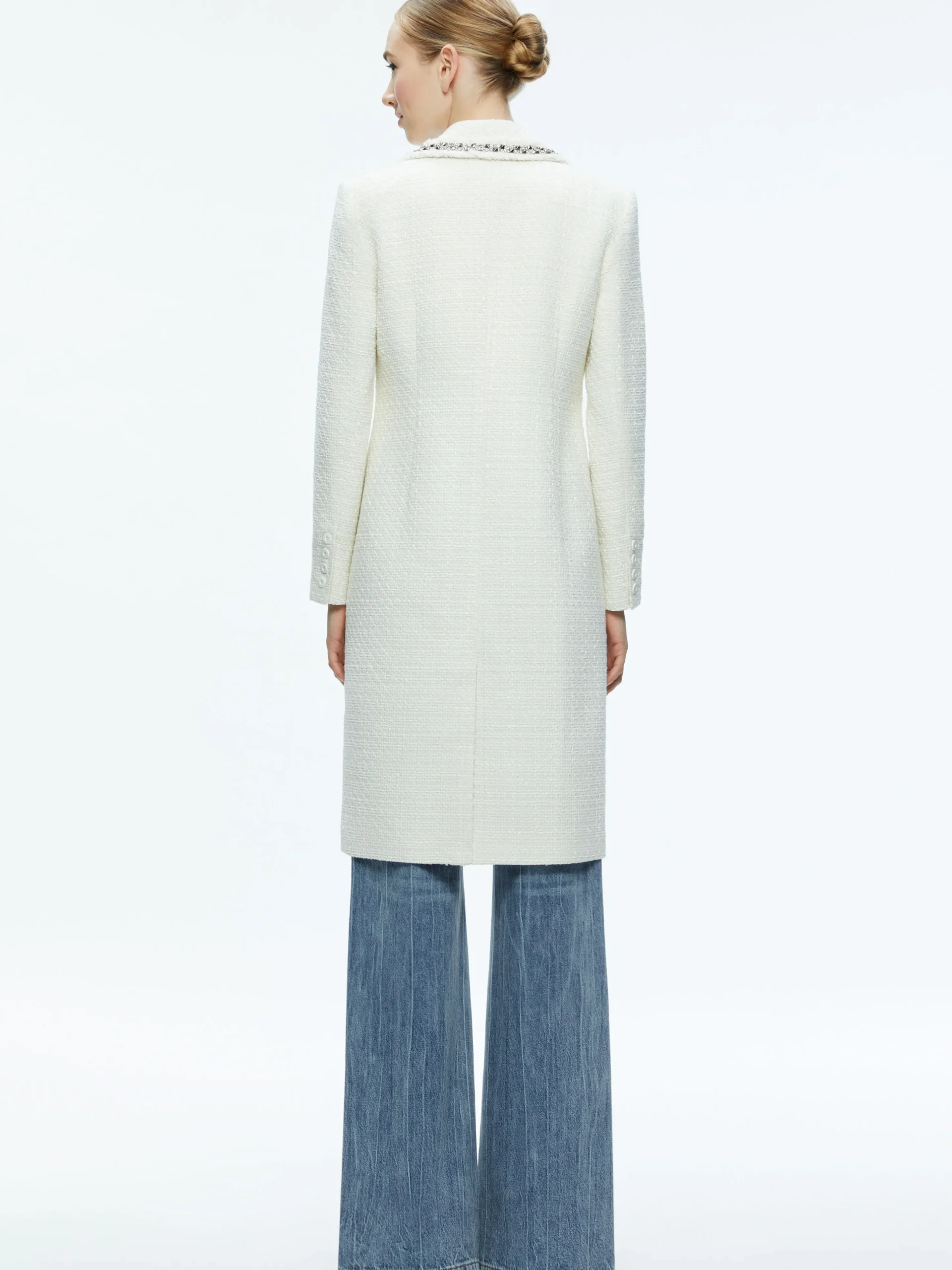 BRET EMBELLISHED LONG BLAZER
