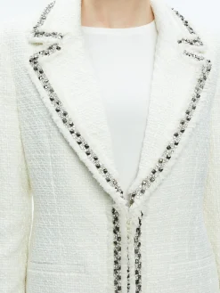 BRET EMBELLISHED LONG BLAZER