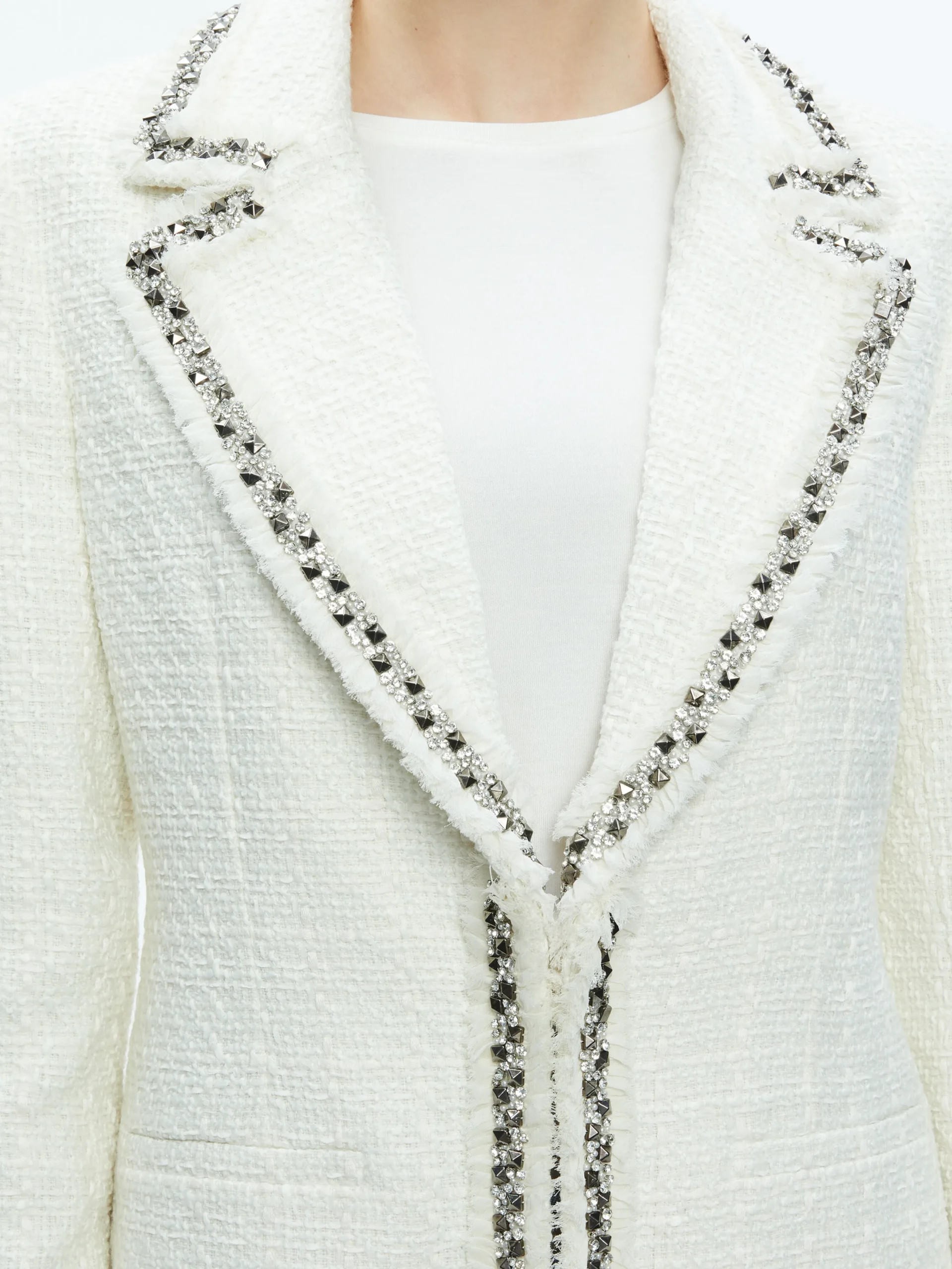 BRET EMBELLISHED LONG BLAZER