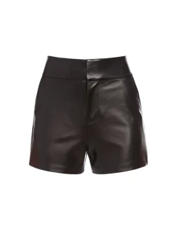 CADY HIGH WAISTED LEATHER SHORT