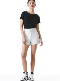 CADY HIGH WAISTED LEATHER SHORT