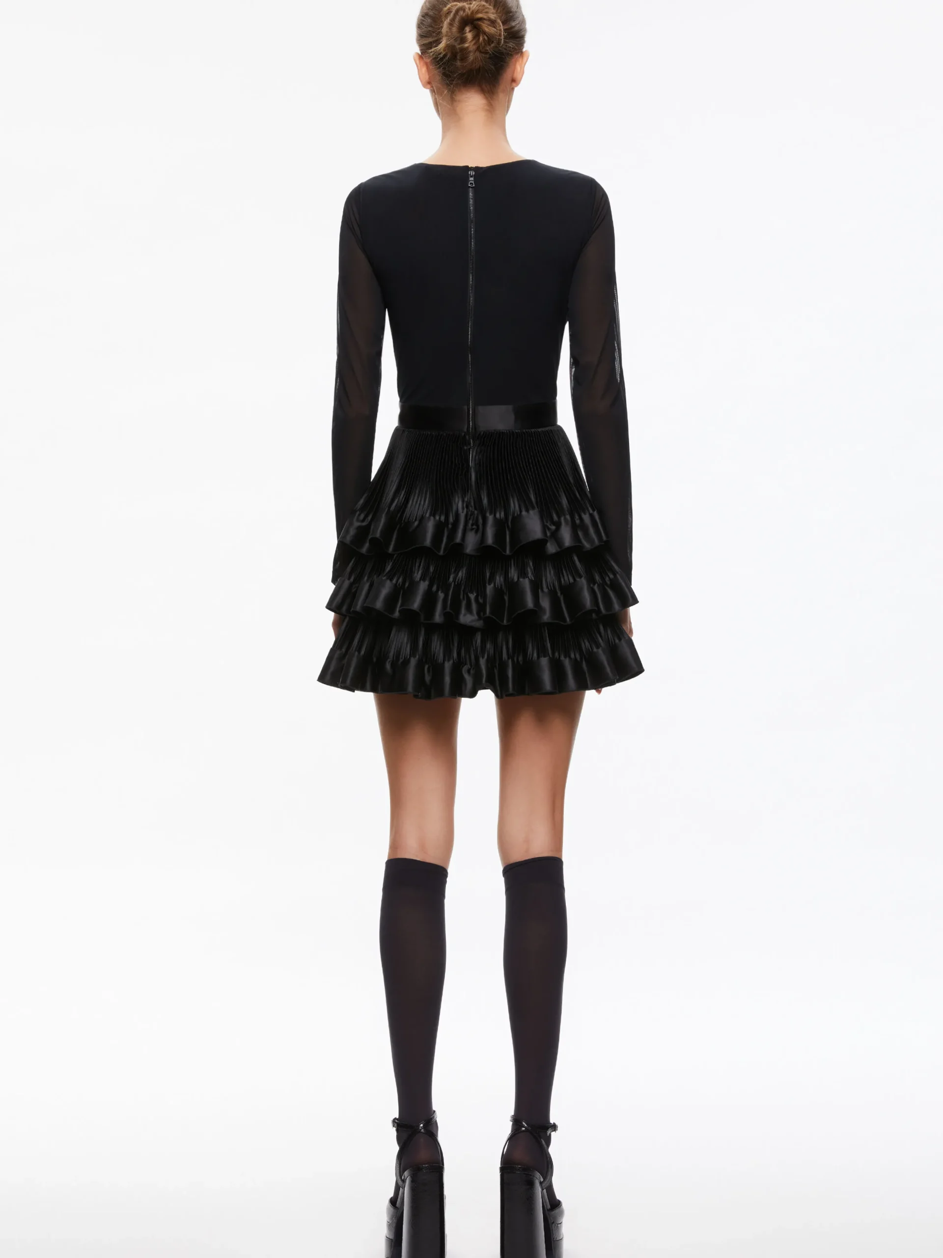 CHARA TIERED RUFFLE MINI DRESS