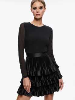 CHARA TIERED RUFFLE MINI DRESS