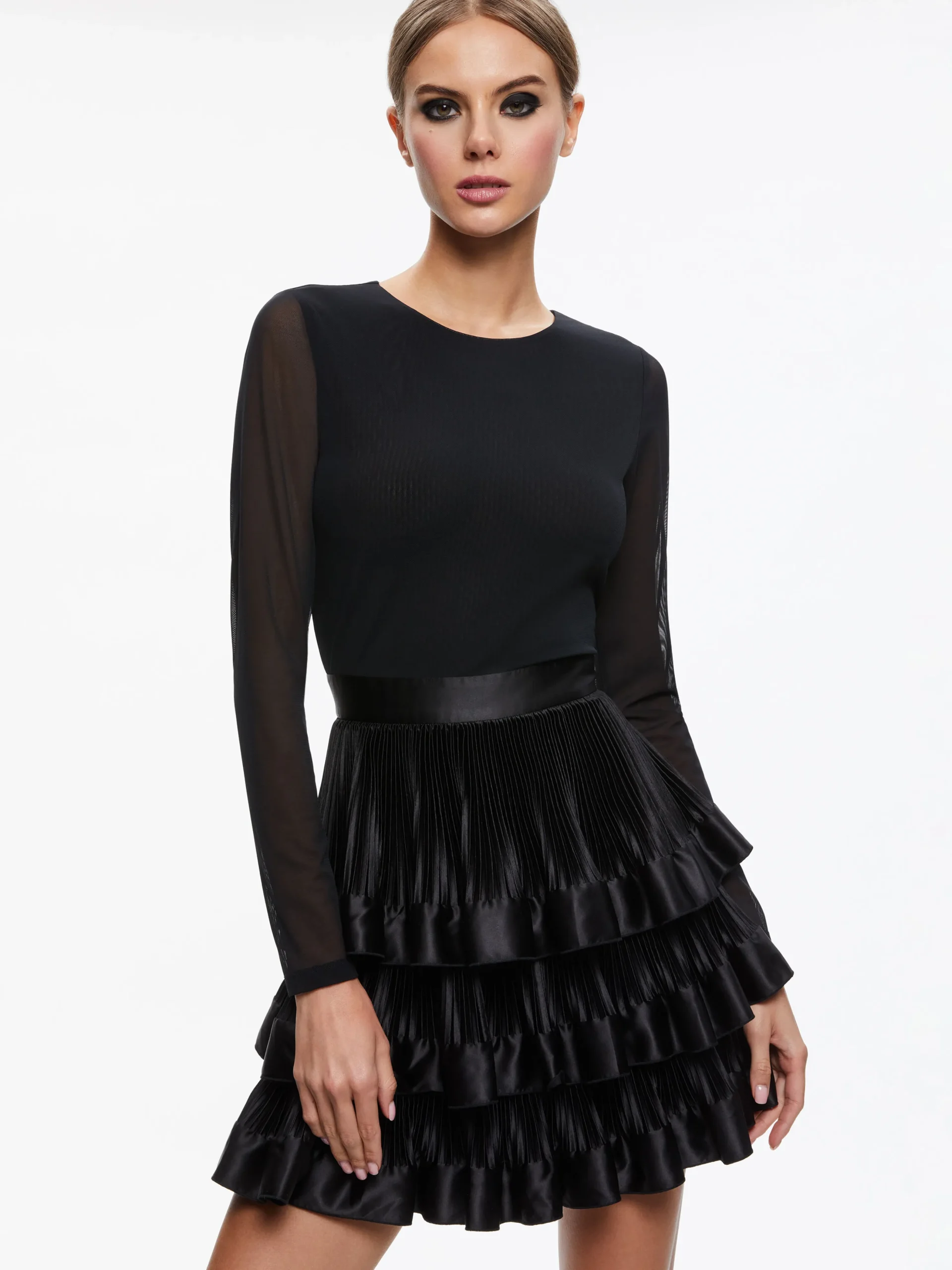 CHARA TIERED RUFFLE MINI DRESS