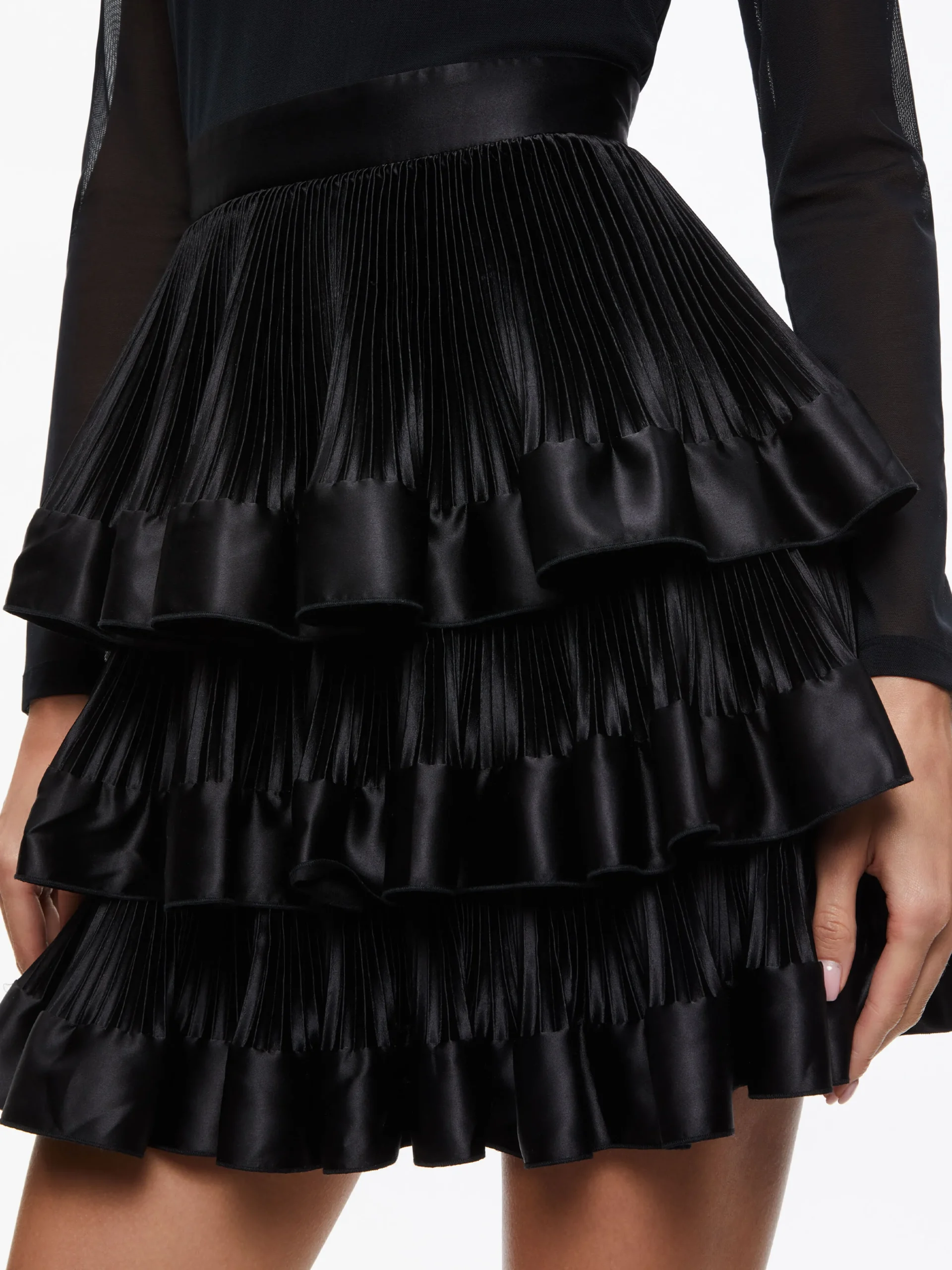 CHARA TIERED RUFFLE MINI DRESS