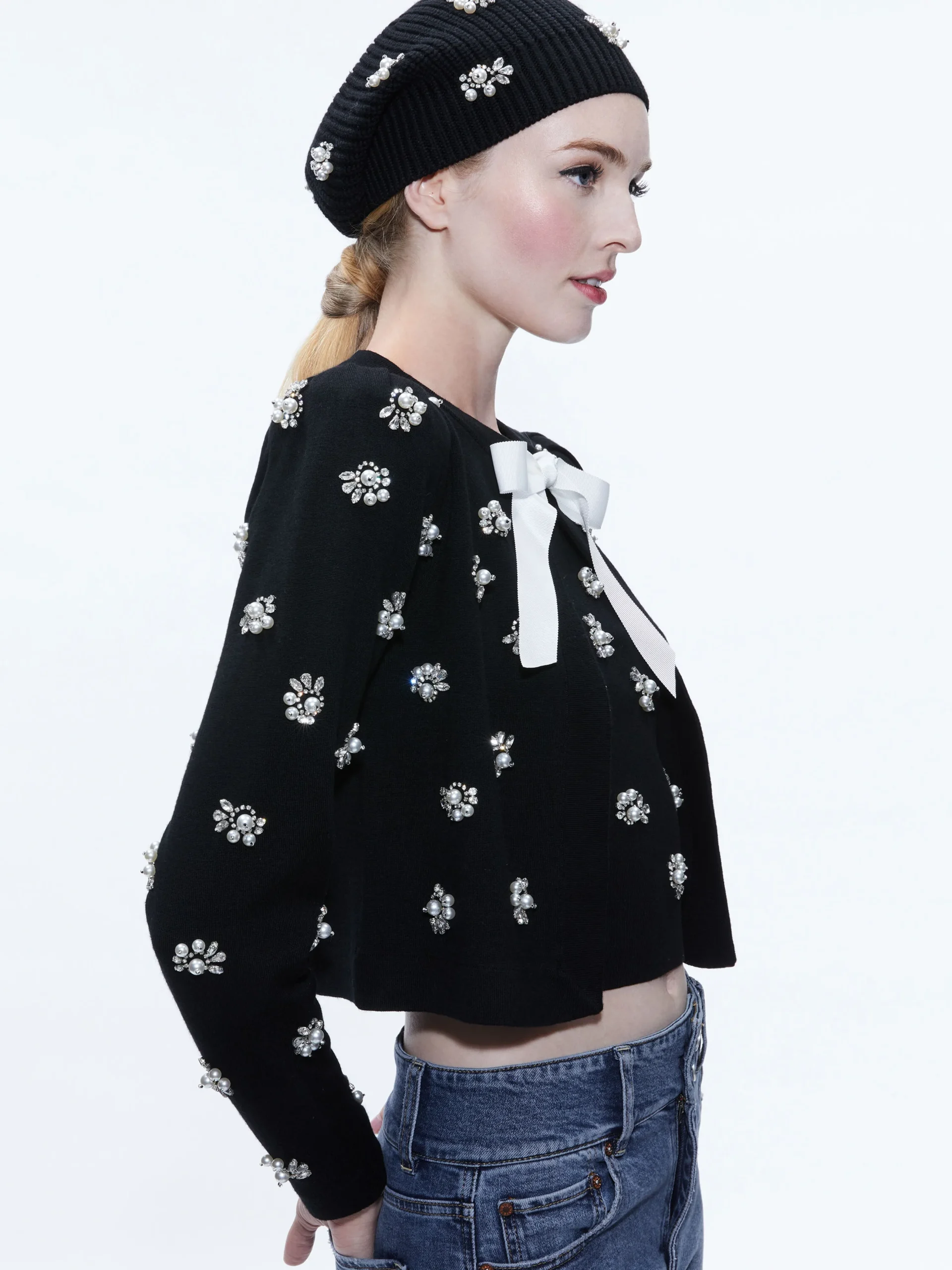 CHIRA SLOUCHY EMBELLISHED HAT