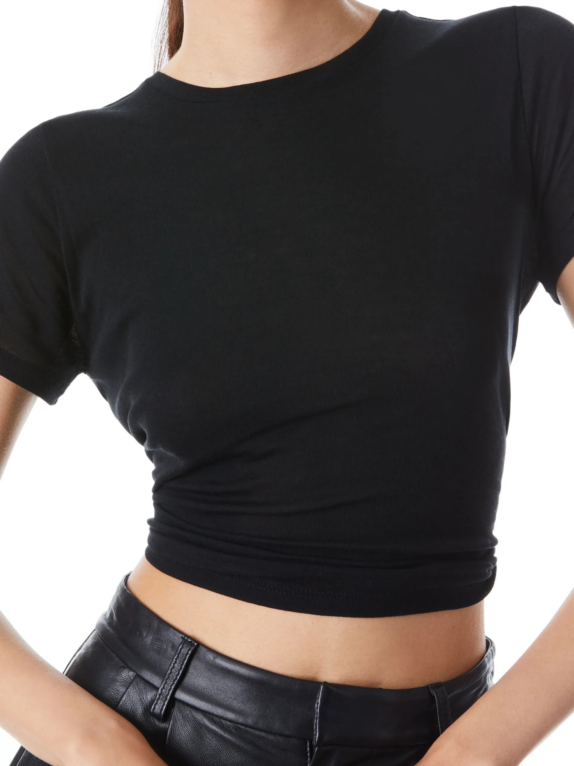 CINDY CLASSIC CROPPED TEE