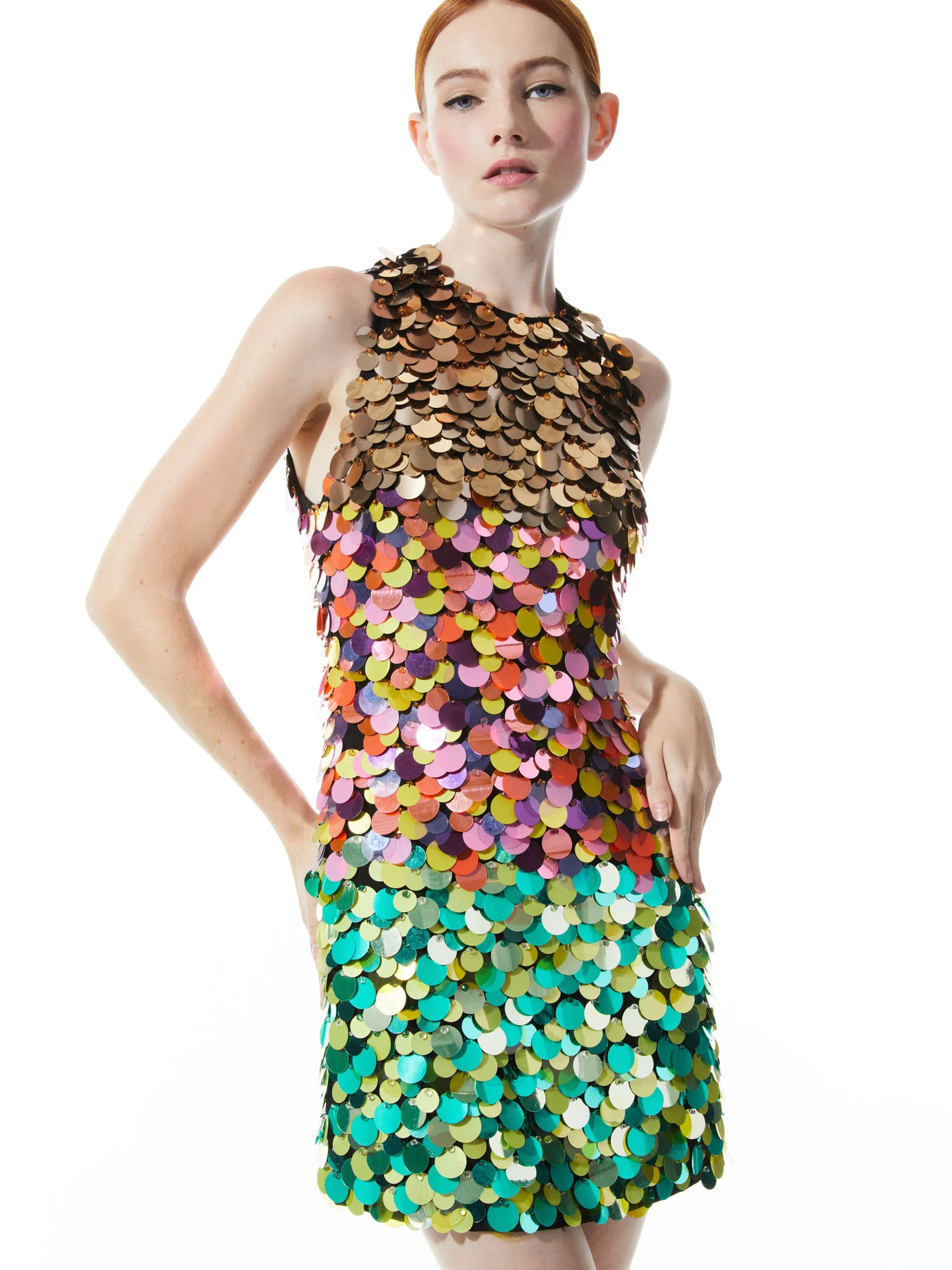 CLYDE EMBELLISHED SHIFT DRESS