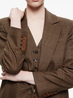 COLLEY NOTCH COLLAR BLAZER + ZONA HIGH WAISTED MINI SKIRT