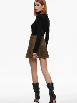 COLLEY NOTCH COLLAR BLAZER + ZONA HIGH WAISTED MINI SKIRT