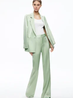 DENNY NOTCH COLLAR BOYFRIEND BLAZER + DEANNA HIGH WAISTED BOOTCUT PANT