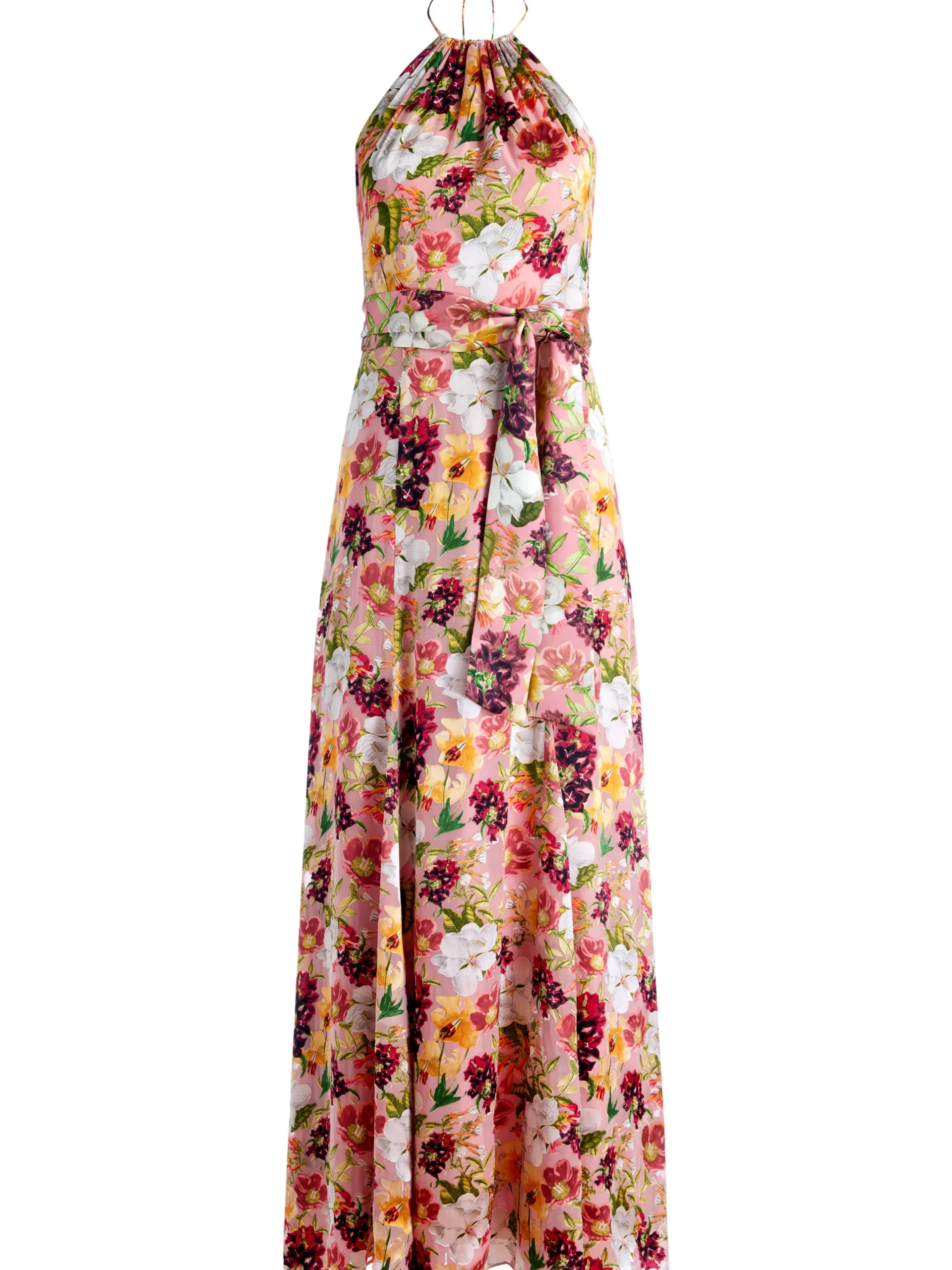 DITA TIE NECK HALTER DRESS