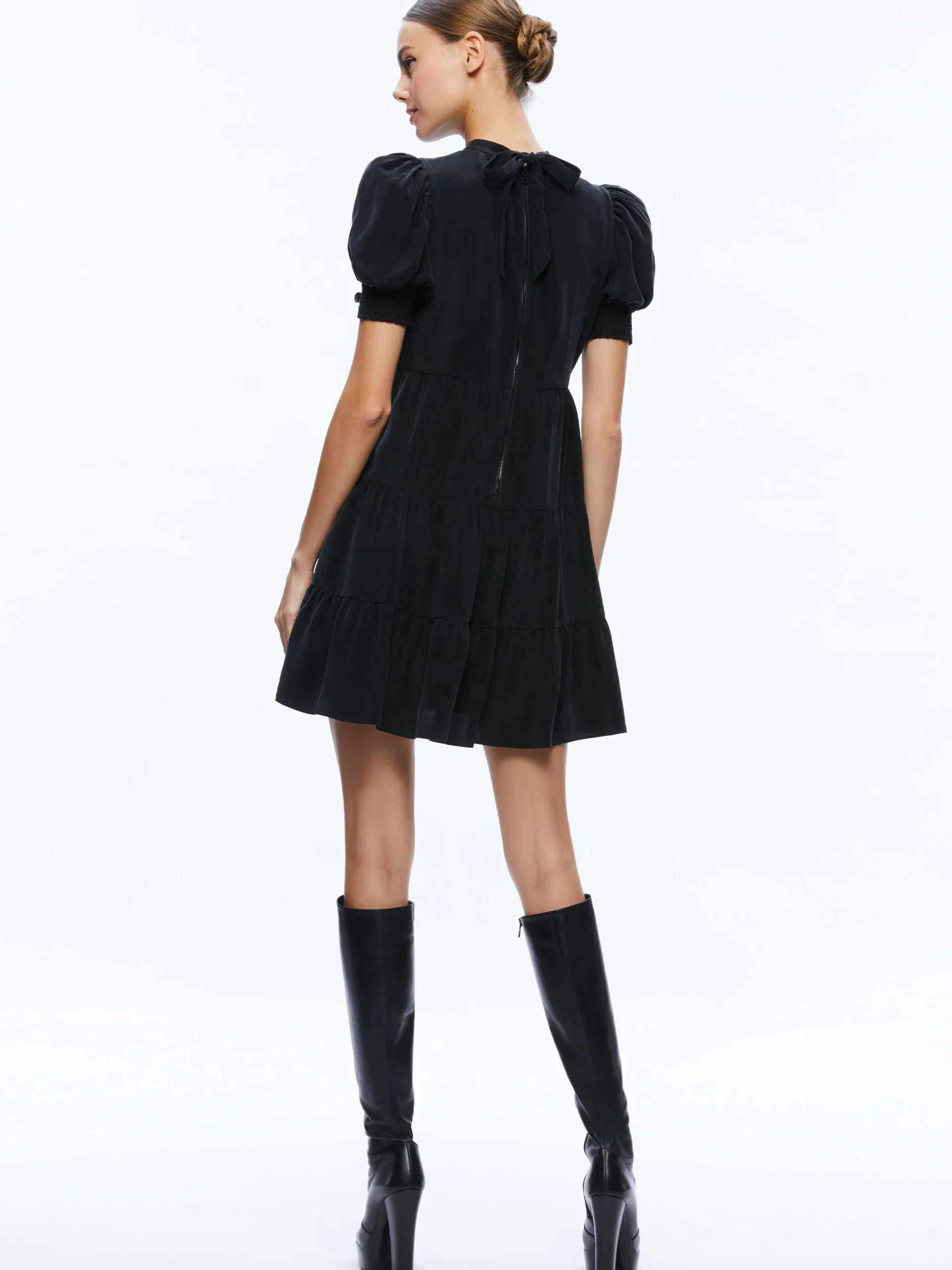DORINE PUFF SLEEVE MINI DRESS
