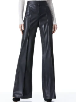DYLAN VEGAN LEATHER WIDE LEG PANT