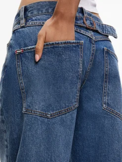 ERNIE LOW RISE BUCKLE BACK JEAN