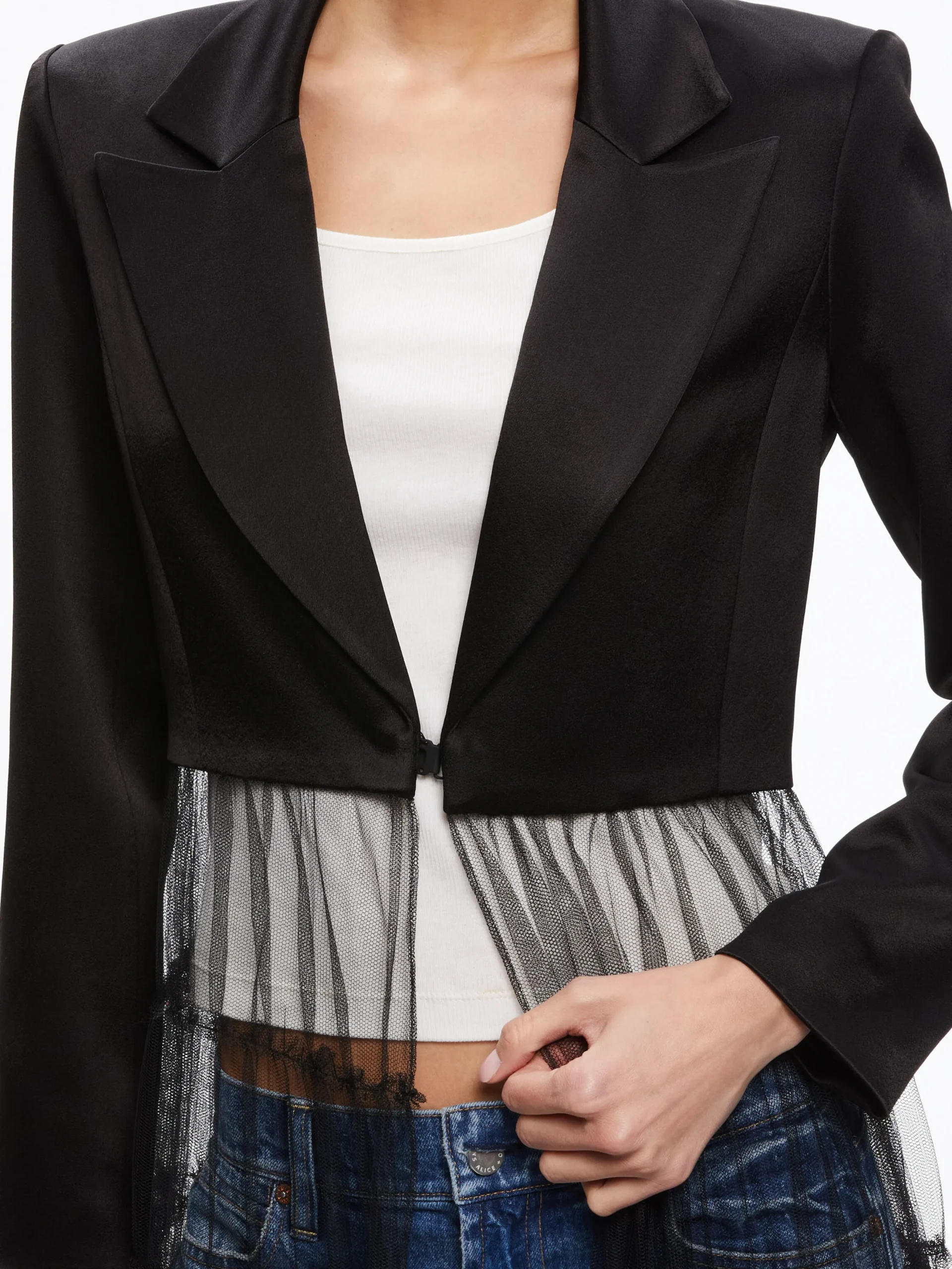EVERLY TULLE BLAZER